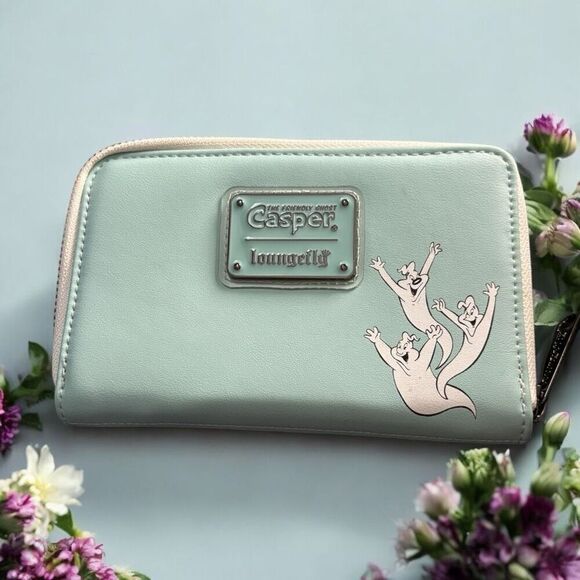 Loungefly x Casper the Friendly Ghost Glow Zip Around Wallet 6” x 3.75” Kidcore - Picture 2 of 3